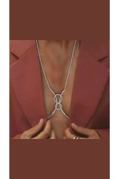 Halka Vücut Kolyesi - Göğüs - Sütyen Zincir Braketi thumbnail 1