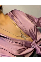 Halka Vücut Kolyesi - Göğüs - Sütyen Zincir Braketi thumbnail 2