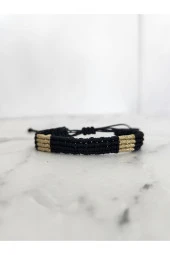 Çift Düğüm Kordon Model Arkadaş Ip Örgü Makrome El Yapımı Dokuma Bileklik thumbnail 2