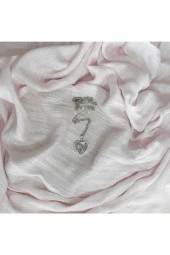 Beyaz Rodium Kaplama Baget Taşlı Kalp Kolye - 1