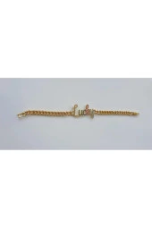 Scritto Lucky Şans Yazılı Gold Bileklik thumbnail 4