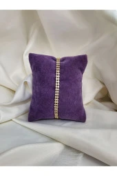 İki Sıralı Kristal Su Yolu Altın Kaplama Gold Renk Bileklk thumbnail 3