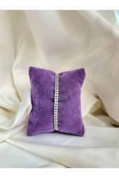 İki Sıralı Kristal Su Yolu Silver Gümüş Renk Bileklk thumbnail 3