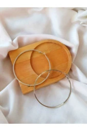 Büyük Halka Çelik Küpe thumbnail 1