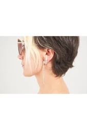 Abiye Altın Kaplama Sallantılı Kulak Küpesi thumbnail 3