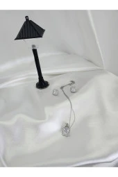 Baget Model Şık Zarif Kolye Bileklik Set thumbnail 1