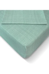 Alla Turca Ranforce 160*200 cm Lastikli Çarşaf Seti Mint-160x200 - 1