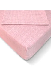 Alla Turca Ranforce 160*200 cm Lastikli Çarşaf Seti Toz Pembe-160x200 - 1