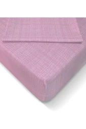 Alla Turca Ranforce 180*200 cm Lastikli Çarşaf Seti Pembe-180x200 - 1