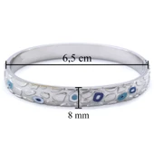 Çelik Kelepçe Bileklik Nazar Boncuklu Model BLZ-518 thumbnail 5