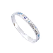 Çelik Kelepçe Bileklik Nazar Boncuklu Model BLZ-518 thumbnail 2