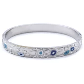 Çelik Kelepçe Bileklik Nazar Boncuklu Model BLZ-518 thumbnail 7