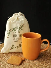 Anneler Günü Hediye Keseli Kupa Hardal - 1