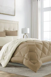 Alla Turca Çift Taraflı Lux Uyku Seti - Çift Kişilik Özel Çantalı KREM-SÜTLÜ KAHVE - 1