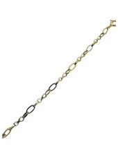 Günlük Hafif Gösterişli İki Renk Hallow Altın Bileklik thumbnail 2