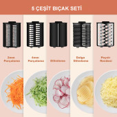 Robx R10 Çok Fonksiyonlu Içli Köfte Sosis Yapma & Salata Peynir Doğrama Dilimleme Makinası - 3
