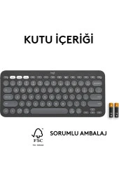 Logitech Pebble Keys 2 K380s 920-011859 Siyah Kablosuz Klavye - 5