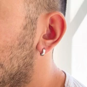 Çelik Halka Küpe Klasik Halka Model UNK-696 thumbnail 2