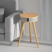 Doppler Barista Ayaklı Sehpa Bluetooth Hoparlör Açık Kahve Ahşap Kablosuz Tel Şarj Özellikli Magsafe - 2