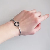 Çelik Kelepçe Bileklik Yıldız Detaylı BLZ-490 thumbnail 4