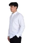 Cengiz İnler Kendinden Desenli Slimfit Erkek Gömlek - 8
