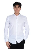Cengiz İnler Kendinden Desenli Slimfit Erkek Gömlek - 9
