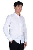 Cengiz İnler Kendinden Desenli Slimfit Erkek Gömlek - 1