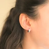 316L Çelik 3MM Halka Küpe UNK-687 - 2
