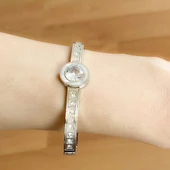 Çelik Kelepçe Bileklik Zirkon Taşlı BLZ-415 thumbnail 4