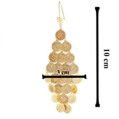 Altın Kaplama Küpe Sallantılı İmitasyon Reşatlı Model UNK-511 thumbnail 3