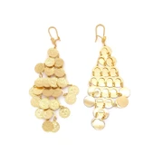 Altın Kaplama Küpe Sallantılı İmitasyon Reşatlı Model UNK-511 thumbnail 1