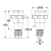 METE EN 4x16 DÜZ ERKEK FİŞ 210524V - 2