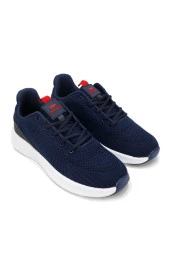 Erkek Hava Alan Günlük Rahat Lacivert Kırmızı Spor Ayakkabı - 2