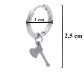 Erkek Çelik Küpe Balta Model UNK-484 - 3