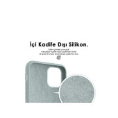 İphone 15 PRO Uyumlu İçi Kadife Süet Yumuşak Liquid Silikon Lansman Kılıf MAVİ - 3