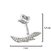 Çelik Taşlı Küpe Kulak Altı Model Küpe UNK-774 thumbnail 4