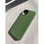 İphone 15 PRO Uyumlu İçi Kadife Süet Yumuşak Liquid Silikon Lansman Kılıf YEŞİL - 2