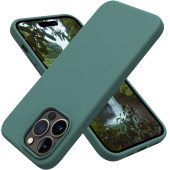 İphone 15 PRO Uyumlu İçi Kadife Süet Yumuşak Liquid Silikon Lansman Kılıf AÇIK YEŞİL - 1