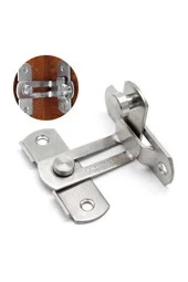 KÖSEOĞLU Fransız Kilidi Bahçe Kapısı Mandalı BOYASIZ 90 DERECE  2 ADET thumbnail 1