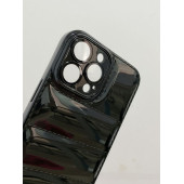 Apple İphone 11 PRO Uyumlu Puffer Silikon Kılıf Kamera Koruma Lens Korumalı Parlak Telefon Kılıfı SİYAH - 4