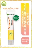 Garnier C Vitamini Parlak Günlük Güneş Koruyucu Fluid Yüz Kremi Işıltılı Doku SPF50+ 40ML - 1