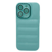 Apple İphone 11 PRO Uyumlu Puffer Silikon Kılıf Kamera Koruma Lens Korumalı Parlak Telefon Kılıfı YEŞİL - 3