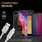 Duracell 1m USB-A to USB-C Şarj Kablosu - Beyaz - 4