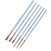 Brons Fırça Blister Set 4 ( 123 Seri No:1-3-5 Kısa Sap-200F Seri No: 4-6-8 Kısa Sap) - 1