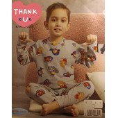 Minikalplim Çocuk Eşofmanı Uzun Kollu Kral Şakir Eşofman Modeli - 1