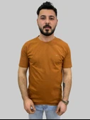 Erkek Sport Sıfır Yaka Tarçın Tişört - 4