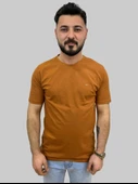 Erkek Sport Sıfır Yaka Tarçın Tişört - 1