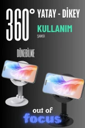 Qpen EH222 360° Ayarlanabilir Katlanabilir Masaüstü Telefon Tutucu thumbnail 12