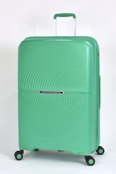 United Colors Of Benetton Büyük Boy Kırılmaz Valiz Polipropilen Yeşil BNT2000 thumbnail 1