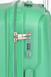 United Colors Of Benetton Büyük Boy Kırılmaz Valiz Polipropilen Yeşil BNT2000 thumbnail 5